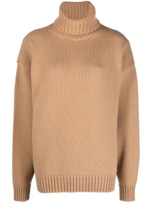 Vlnený sveter Dolce & Gabbana hnedá