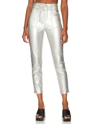 Pantaloni con fibbia Superdown argento