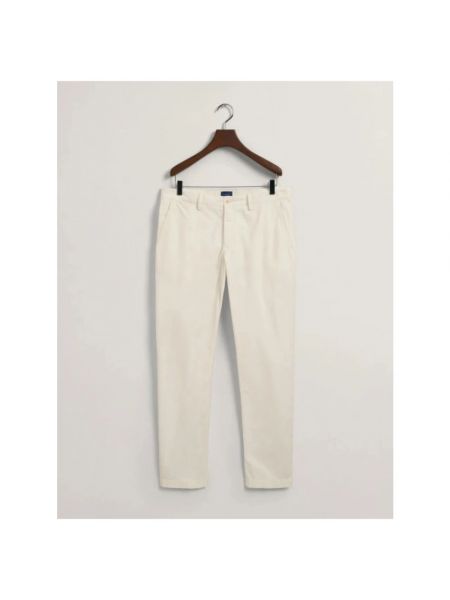 Pantalones chinos slim fit Gant blanco