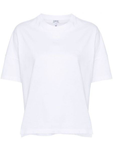 Haftowana koszulka Loewe biała