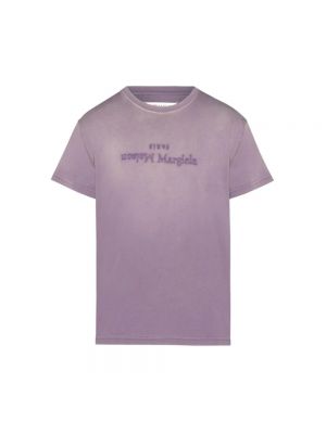 T-shirt mit print Maison Margiela lila