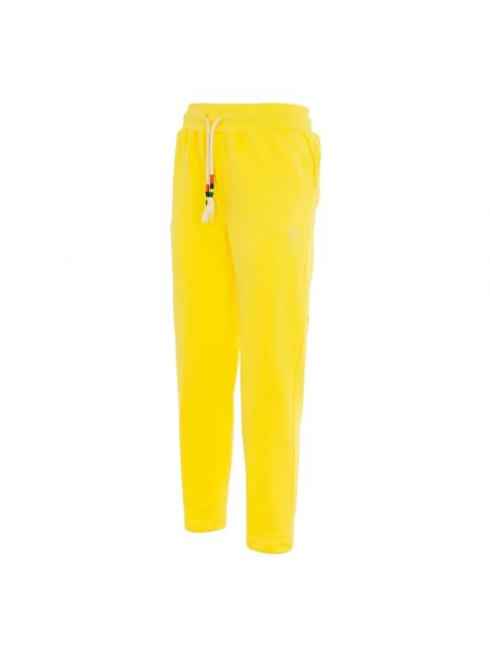 Spodnie sportowe bawełniane Suns żółte