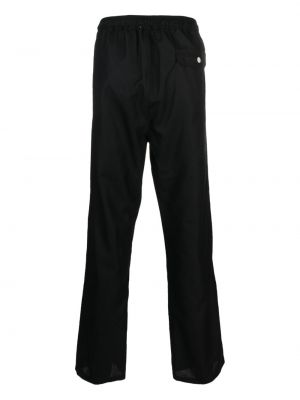 Vlněné rovné kalhoty Soulland černé