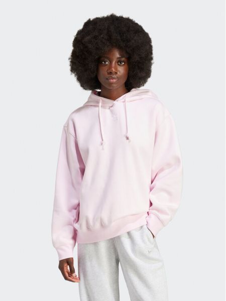Sportinis džemperis oversize Adidas rožinė