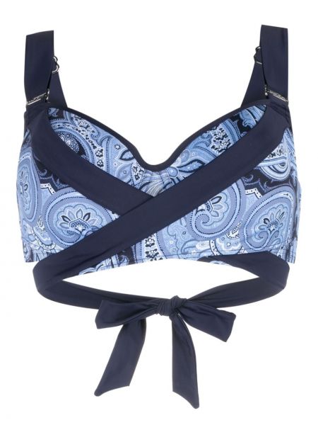 Bikini ar apdruku ar lāsīšu rakstu Marlies Dekkers zils