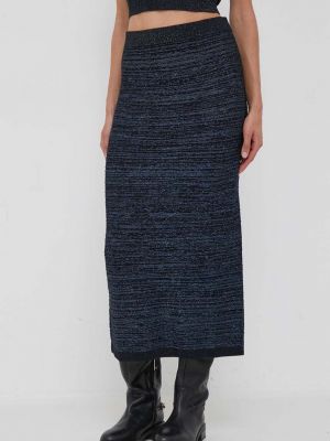 Midi suknja Sisley plava