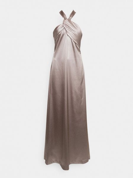 Sukienka wieczorowa Halston srebrna