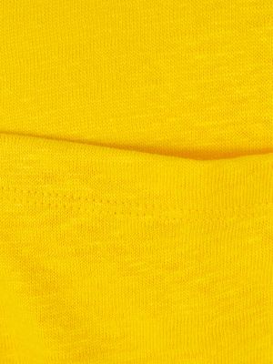 Льняная футболка Mc2 Saint Barth желтая