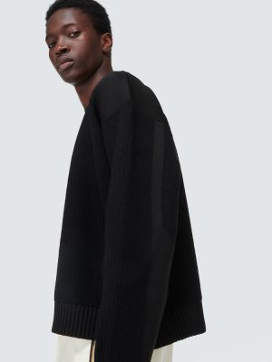 Volneni pulover Y-3 črna