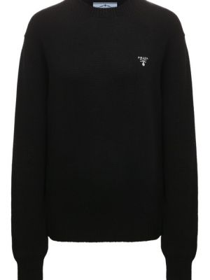 Кашемировый свитер Prada черный