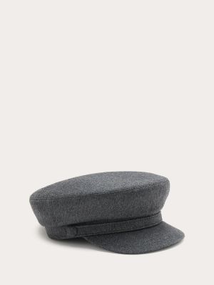 Gorra de lana Borsalino gris