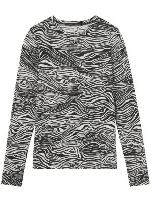 T-krekls ar apdruku ar zebras rakstu Proenza Schouler
