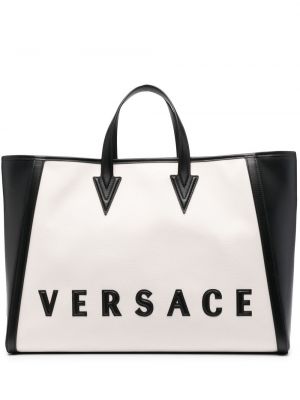 Bolso shopper Versace blanco