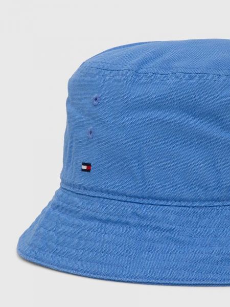 Bavlněný čepice Tommy Hilfiger modrý