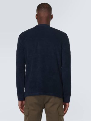 Sweatshirt aus baumwoll Moncler blau