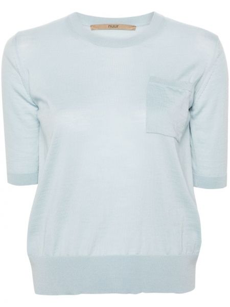 Μάλλινη μπλούζα από μαλλί merino με τσέπες Nuur