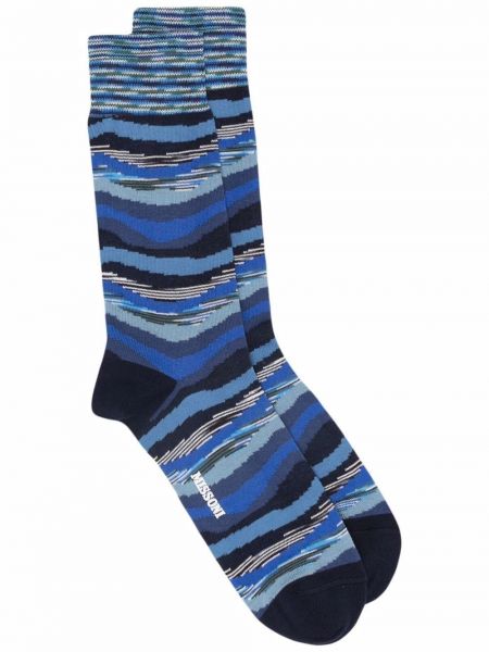 Calcetines con estampado abstracto Missoni azul