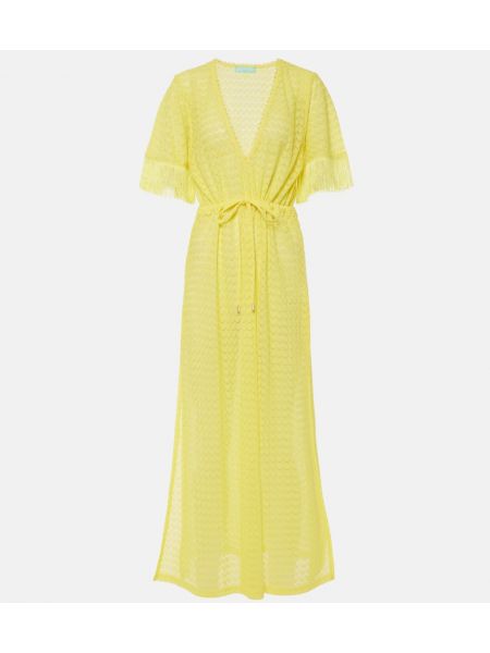 Sukienka długa plażowa Melissa Odabash żółta