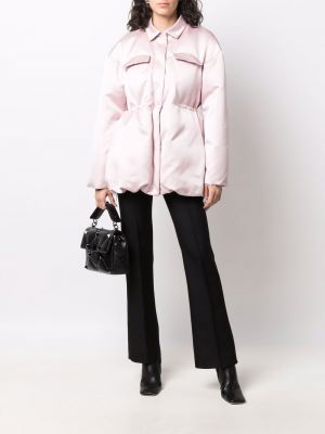 Saténový kabát Giambattista Valli růžový