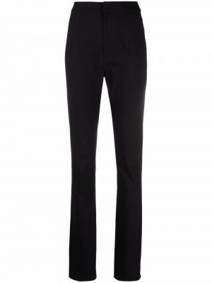 Pantalones de cintura alta slim fit Isabel Marant negro