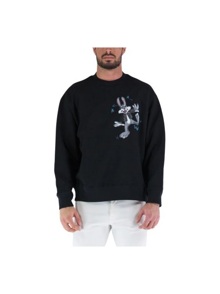 Sweatshirt mit rundhalsausschnitt Domrebel schwarz