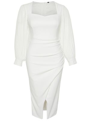 Плетена рокля Trendyol бяло