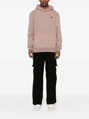 Hoodie avec applique Fred Perry rose