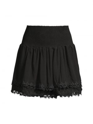 Хлопковая юбка мини Peixoto черная