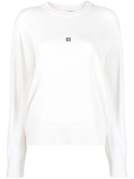 Kašmírový vlněný svetr Givenchy bílý