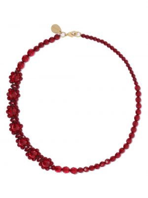 Ogrlica z biseri Simone Rocha rdeča