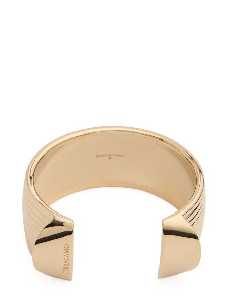 Manschett armband Ferragamo guld