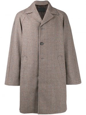 Abrigo con botones de tweed Prada gris