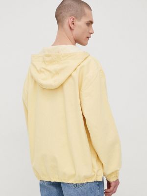 Oversized bavlněná džínová bunda Levi's žlutá