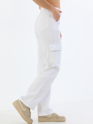 Карго панталони Bi̇keli̇fe бяло