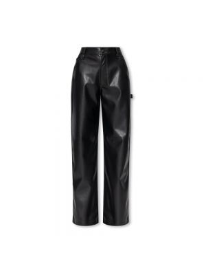 Pantaloni di pelle di ecopelle Rag & Bone nero
