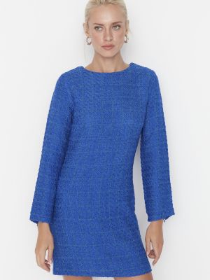 Tweed ruha Trendyol kék