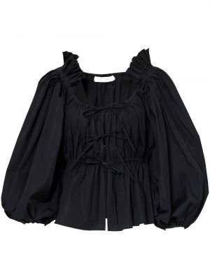 Ruffle bluse Carolina Herrera svart