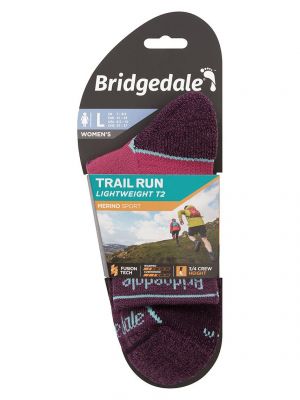 Șosete sport din lână merinos Bridgedale verde