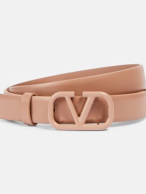 Cinturón de cuero Valentino Garavani rosa