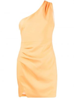 Přiléhavé mini šaty bez rukávů z polyesteru Likely - oranžová