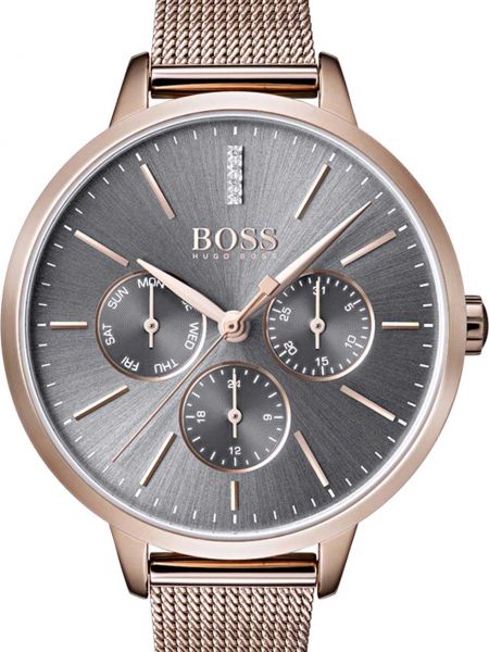 Серые часы Hugo Boss