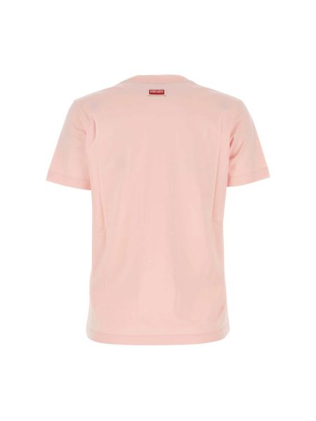 Koszulka bawełniana Kenzo różowa