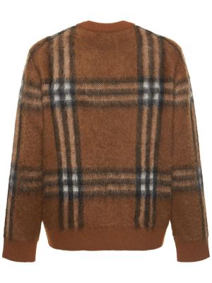 Вълнен пуловер от мохер Burberry кафяво