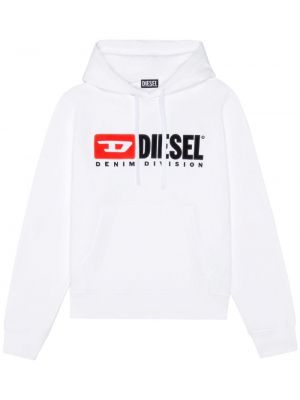 Hoodie en coton Diesel blanc