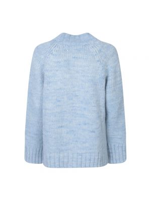 Cardigan di lana in lana d'alpaca in maglia Maison Margiela blu