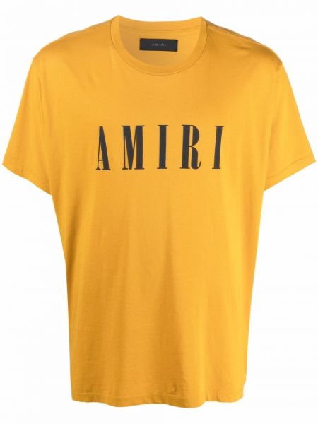 Camiseta con estampado Amiri amarillo