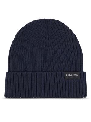 Dzianinowa czapka z kaszmiru bawełniana Calvin Klein