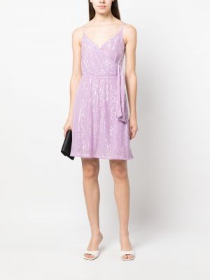 Mini šaty s flitry Liu Jo fialové