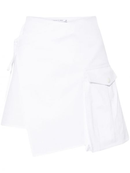 Ασύμμετρη φούστα mini Amen λευκό