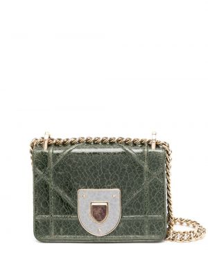 Τσάντα ώμου Christian Dior πράσινο